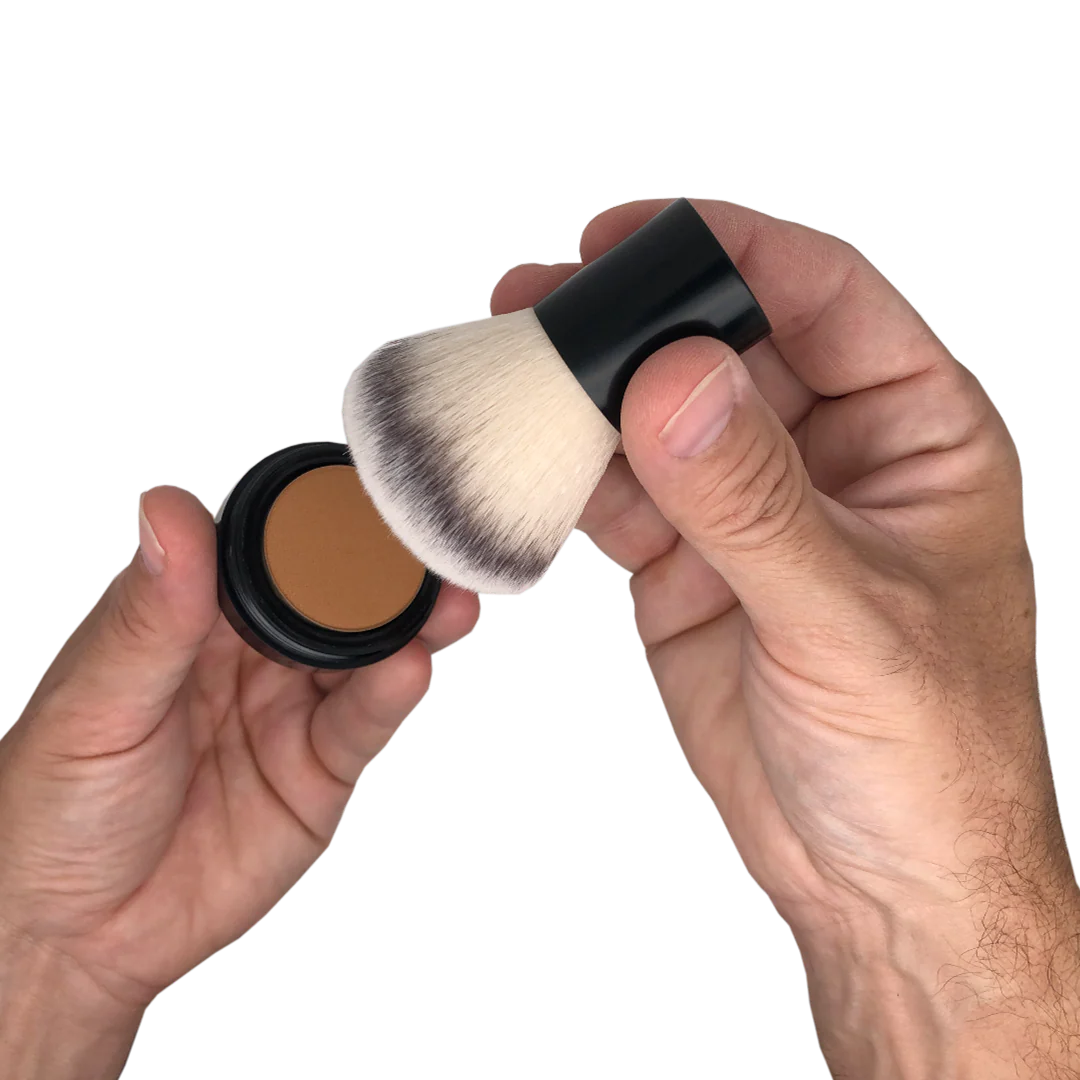 Applicateur KABUKI (blanc) pour correcteurs poudres compactes - Image 4